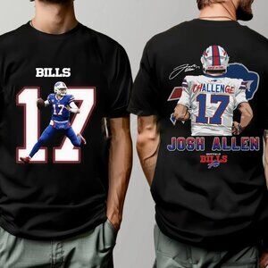 MVP Josh Allen 17 Buffalo Bills NFL Football T Shirt 81